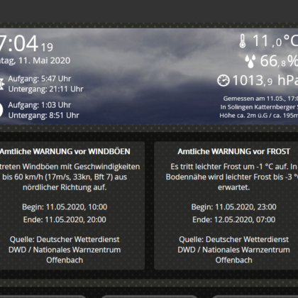 Neuerungen für MiddelTemp' - Hintergrundbild